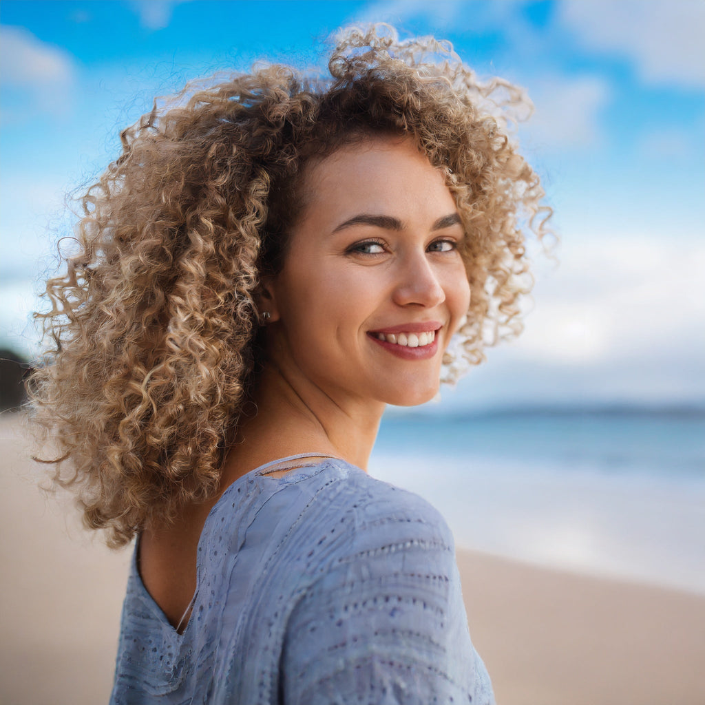 curly hair lifestyle photo