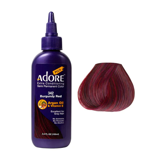 Adore Plus Semi Permanent Color Burgundy Red #342