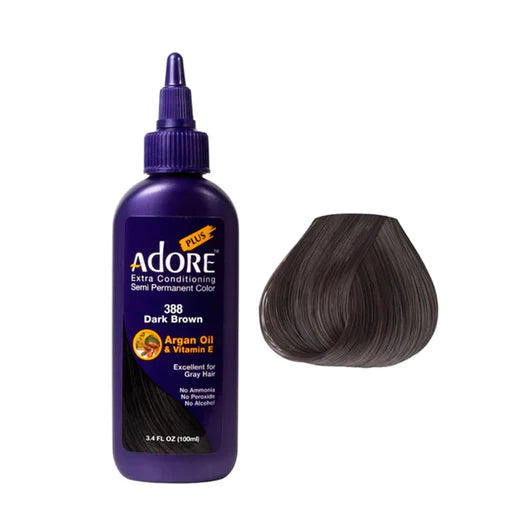 Adore Plus Semi Permanent Color Dark Brown #388