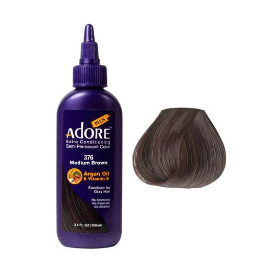 Adore Plus Semi Permanent Color Medium Brown #376