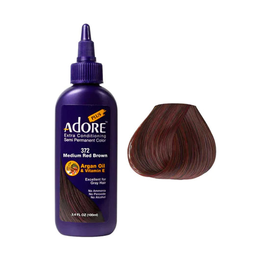 Adore Plus Semi Permanent Color Medium Red Brown #372