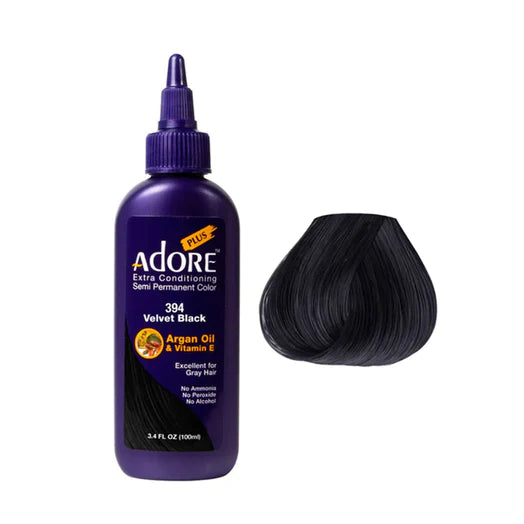 Adore Plus Semi Permanent Color Velvet Black #394