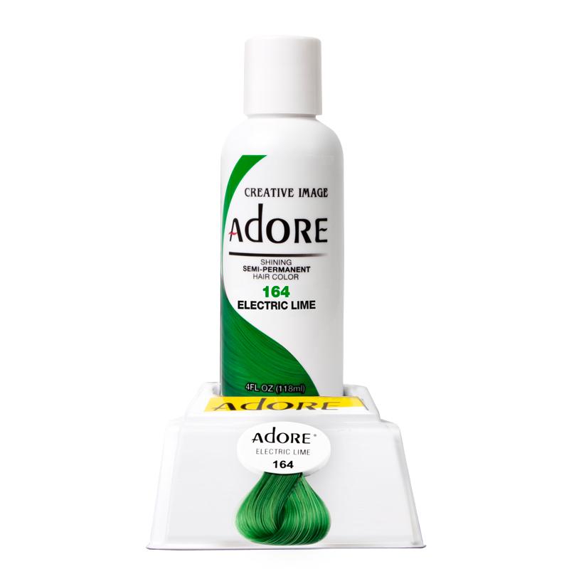 Adore Semi Permanent Hair Color 118ml Electric Lime 164