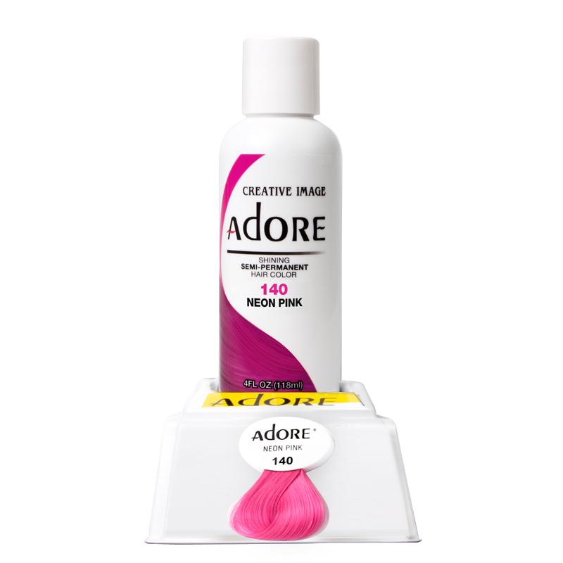 Adore Semi Permanent Hair Color 118ml Neon Pink 140