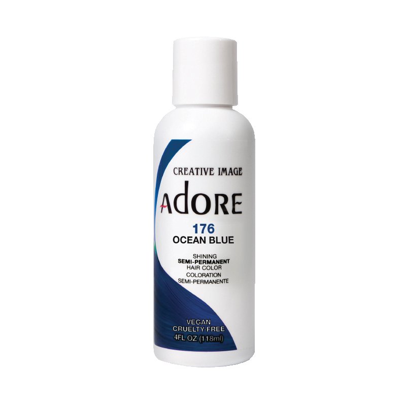 Adore Semi Permanent Hair Color 118ml Ocean Blue 176