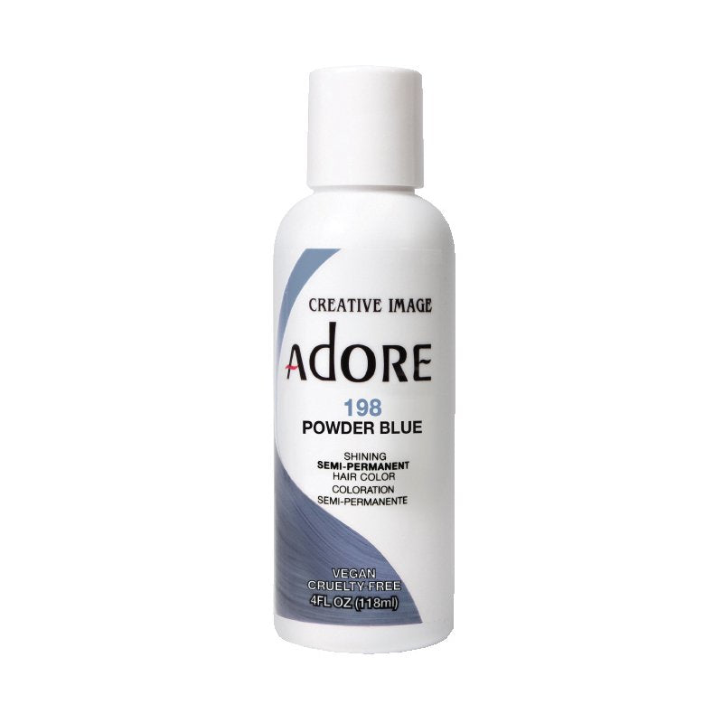 Adore Semi Permanent Hair Color 118ml Powder Blue 198