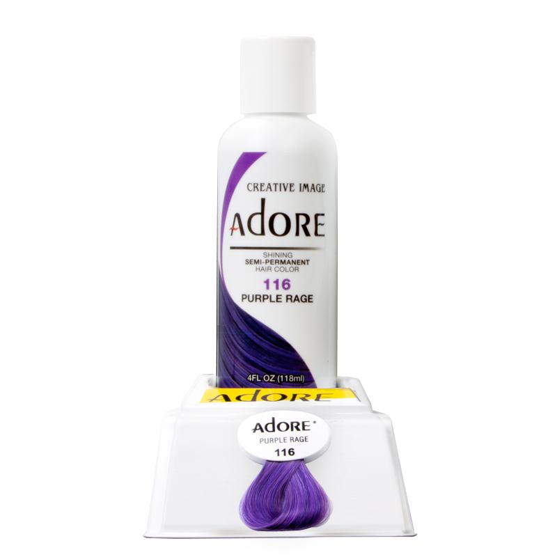 Adore Semi Permanent Hair Color 118ml Purple Rage 116