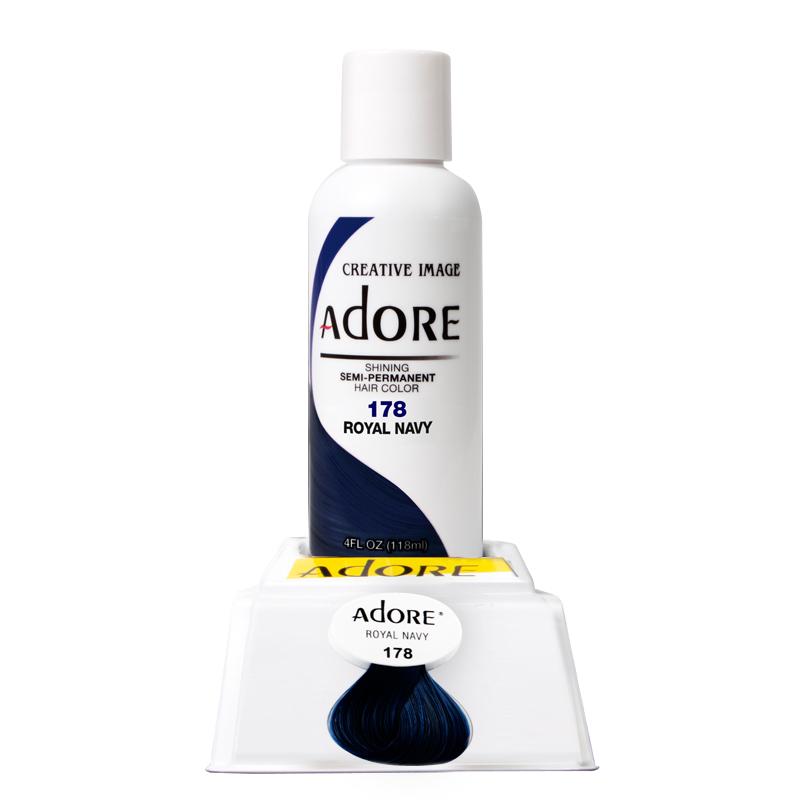 Adore Semi Permanent Hair Color 118ml Royal Navy 178