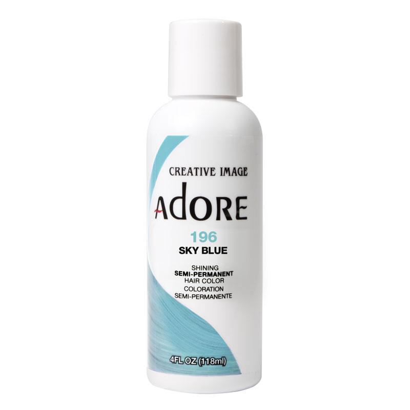 Adore Semi Permanent Hair Color 118ml Sky Blue 196