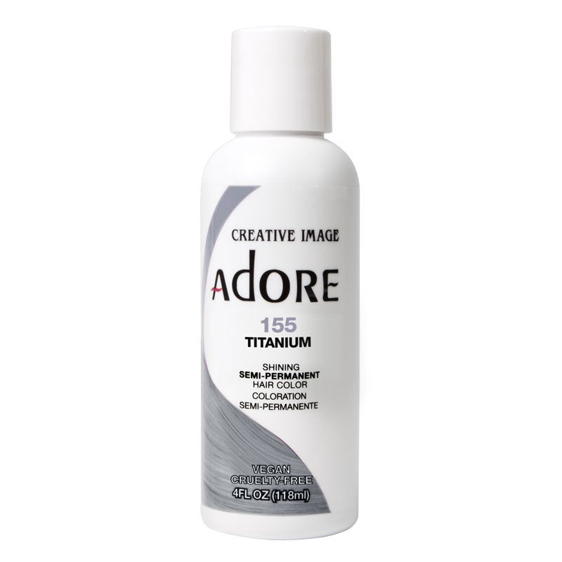 Adore Semi Permanent Hair Color 118ml Titanium 155