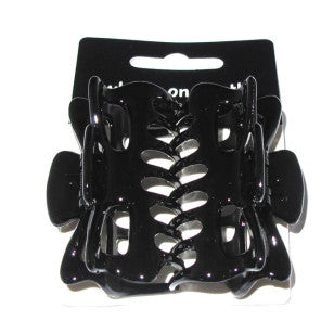 Claw Clip Large Black Twin Pack