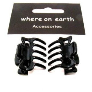 Claw Clip Small Black Twin Pack