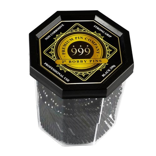 Premium Pin Company 2" Bobby Pins Black 250g