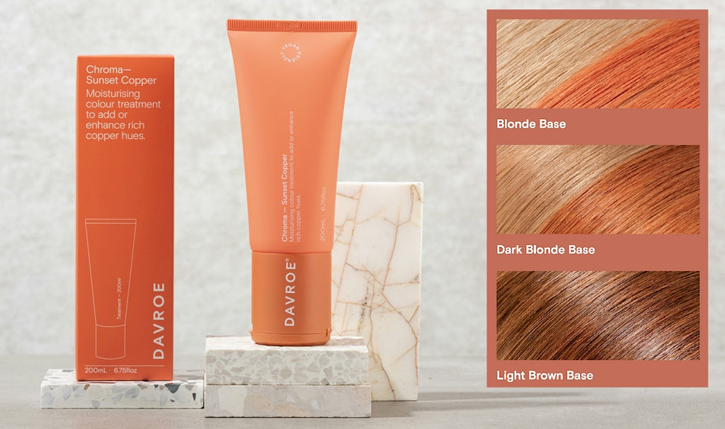 Davroe Chroma Colour Treatment Sunset Copper 200ml box