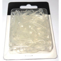 Hair Elastic Ties Large Clear Pack