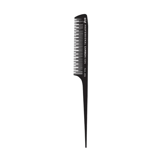 Hi Lift Carbon+Ion Plastic Tail Teasing Comb No.26