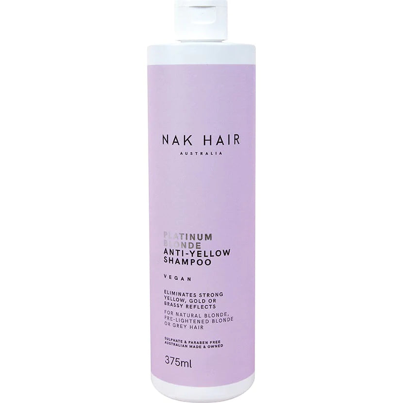 NAK Hair Platinum Blonde Shampoo 375ml