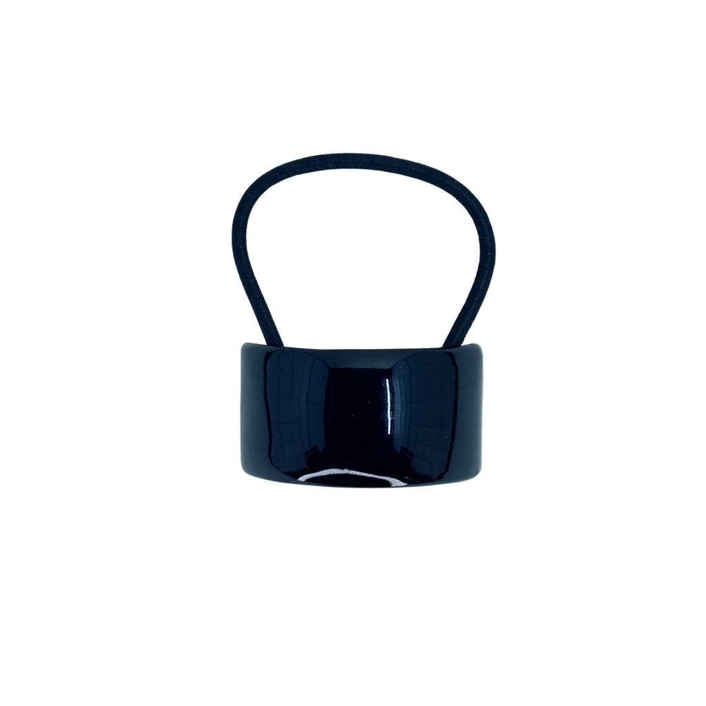 Ponytail Shield Rectangular Black