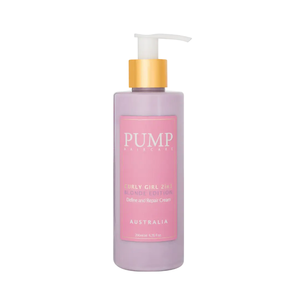 Pump Haircare Curly Girl 2 in 1 Blonde Edition Define and Repair Cream 200ml