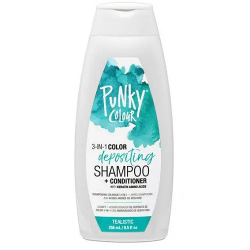 Punky Colour 3-in-1 Color Depositing Shampoo + Conditioner Tealistic 250ml