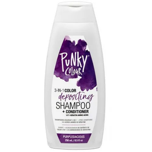 Punky Colour 3-in-1 Color Depositing Shampoo + Conditioner Purpledacious 250ml