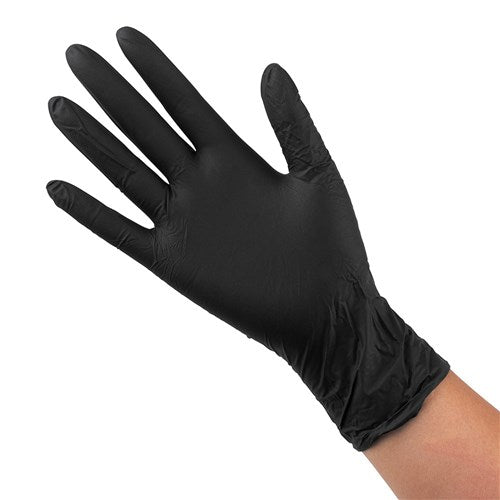 Salon Smart Nitrile Black Glove Medium