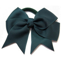 School Large Grosgrain Bow Green