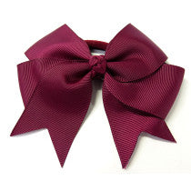 School Large Grosgrain Bow Maroon