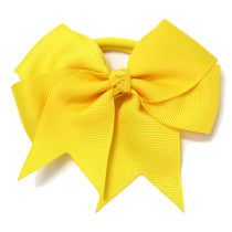 School Large Grosgrain Bow Yellow