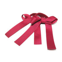 School Pony Bows 2Pk Maroon