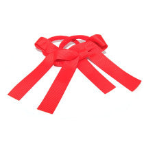 School Pony Bows 2Pk Red