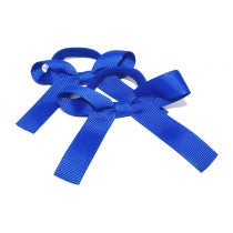 School Pony Bows 2Pk Royal Blue