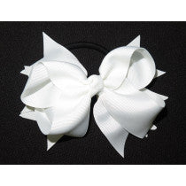 School XL Grosgrain Bow Tie White