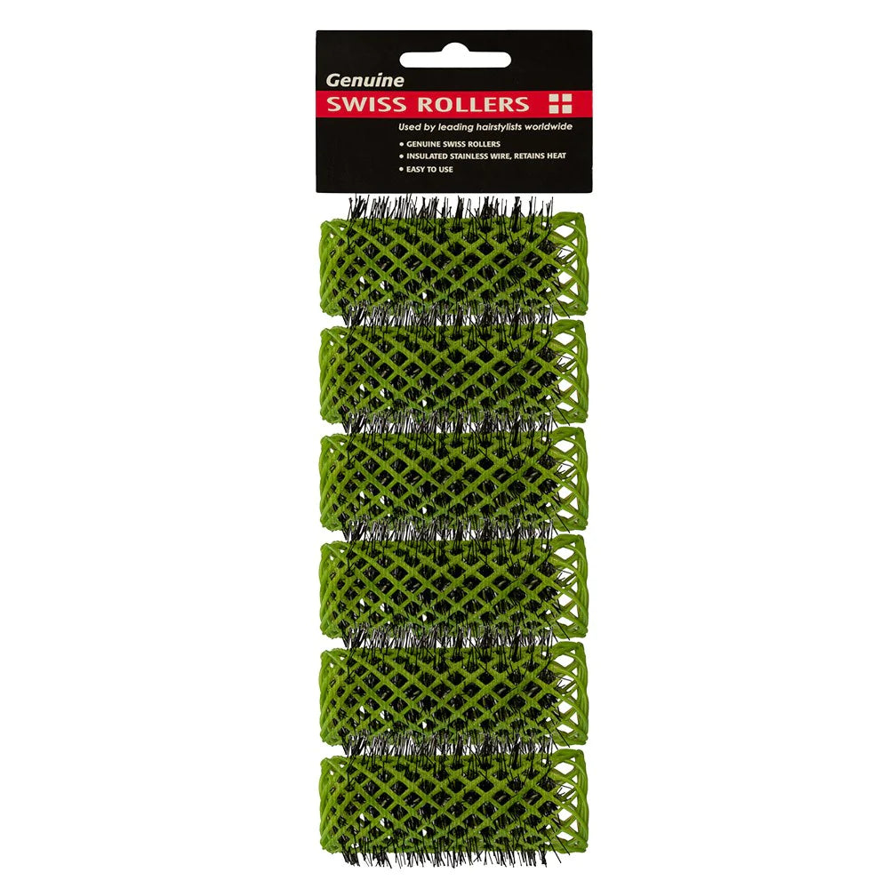 Swiss Rollers Green 25mm 6Pack