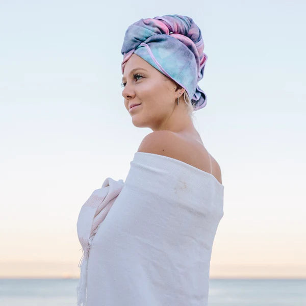 Ugly Swan Unicorn Microfibre Towel Tie Dye Pink