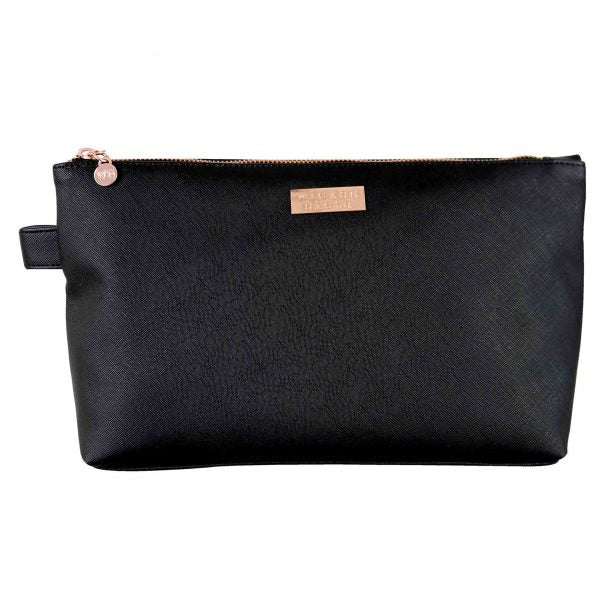 Premium Black Luxe Large Cosmetic Bag